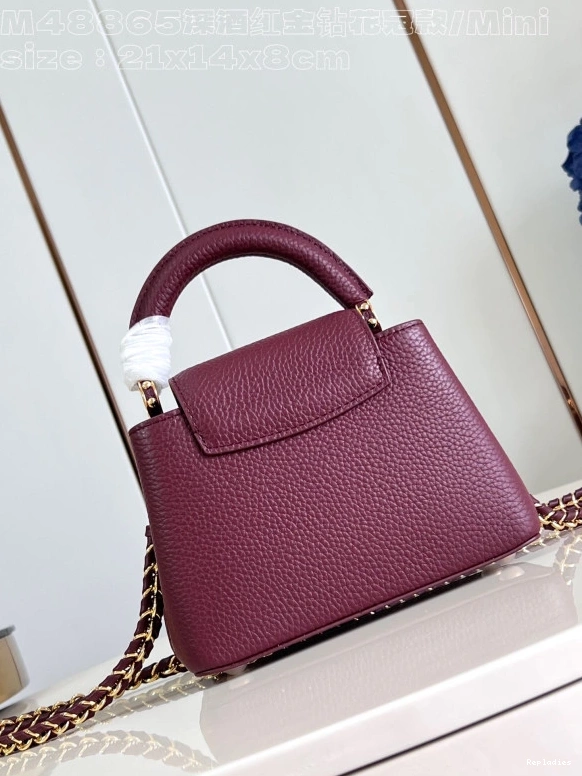 Cheap MINI-21*14*8CM VUITTON CAPUCINES LOUIS 0710